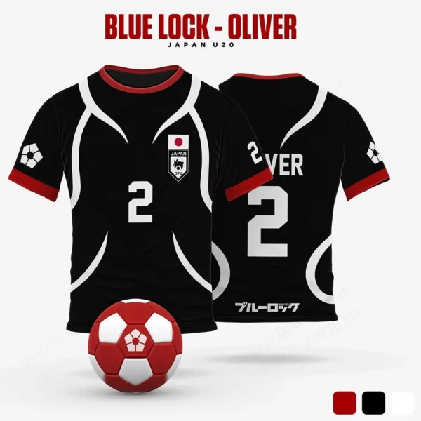 Mens Anime Jersey Blue Lock Sae Itoshi Role Playing 3d Print T-shirt Men Women Fashion Oversized Short Sleeve T shirt Breathable - Image 5