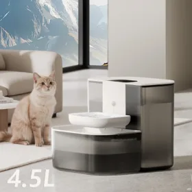 4.5L Smart Dump Pet Water Dispenser Remote Control Automatic Wireless Water Drinker Cat Water Feeder Kitten Heating Fountain