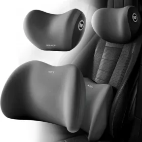 Car Headrest/Lumbar Support Car Neck Pillow Waist Cushion Driver Seat Backrest Car Cushion Driving Lumbar Support Waist Support
