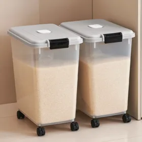 Rice bucket Household flour storage tank sealed against insects and moisture food-grade rice storage box Rice box