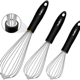 WALFOS Stainless Steel Wire Whisk Manual Egg Beater Blender Milk Cream Butter Beater Kitchen Baking Cooking Utensils Accessiores